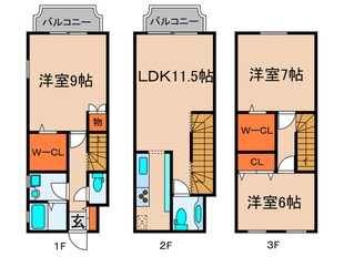 コンチネンタルヒロＡの物件間取画像